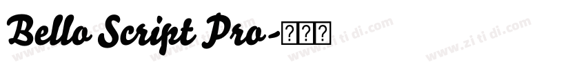 Bello Script Pro字体转换